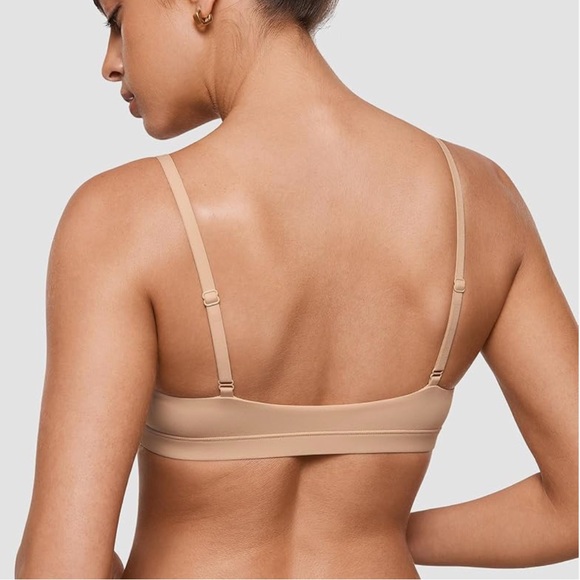 NWT Inbarely Triangle Bralette Plunge Unlined Seamless Bra - Picture 2 of 3